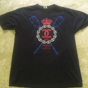 Crooks and castles navy blue Tee